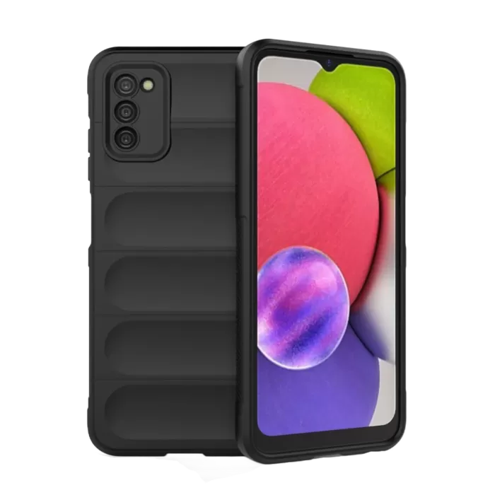 Newface Samsung Galaxy A03S Kılıf Optimum Silikon - Siyah