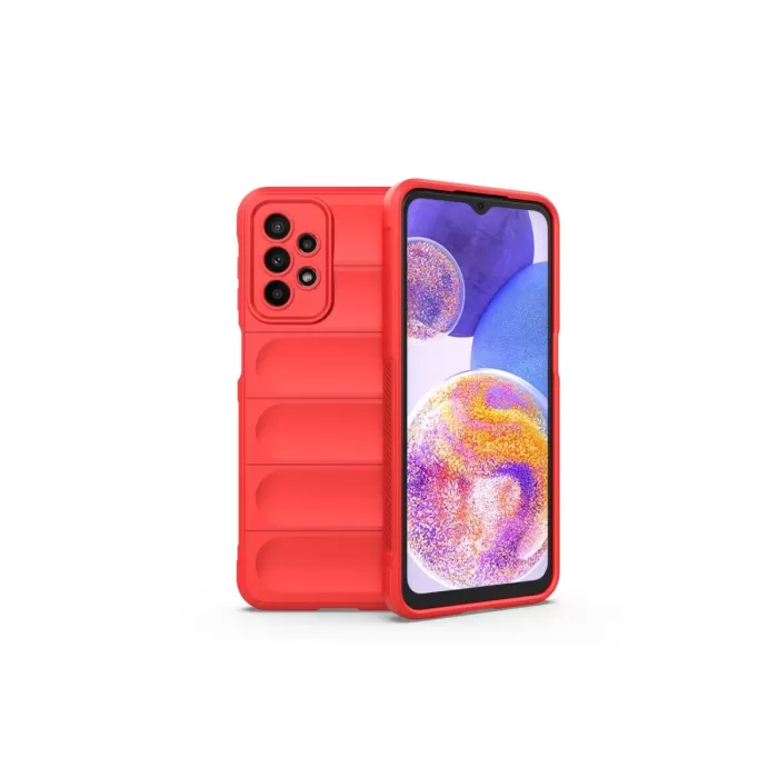 Newface Samsung Galaxy A23 4G Kılıf Optimum Silikon - Kırmızı