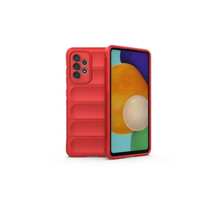 Newface Samsung Galaxy A52 Kılıf Optimum Silikon - Kırmızı