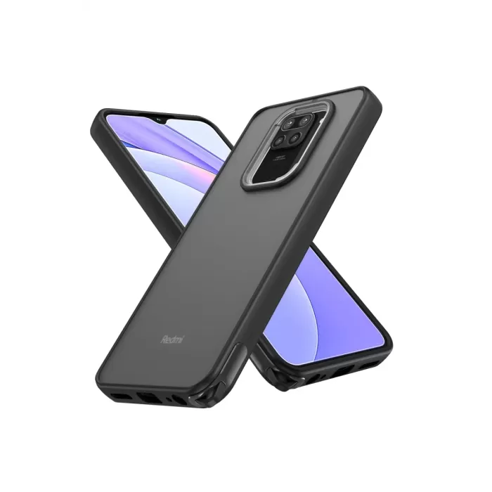 Newface Xiaomi Redmi Note 9 Kılıf Elegant Kapak - Siyah