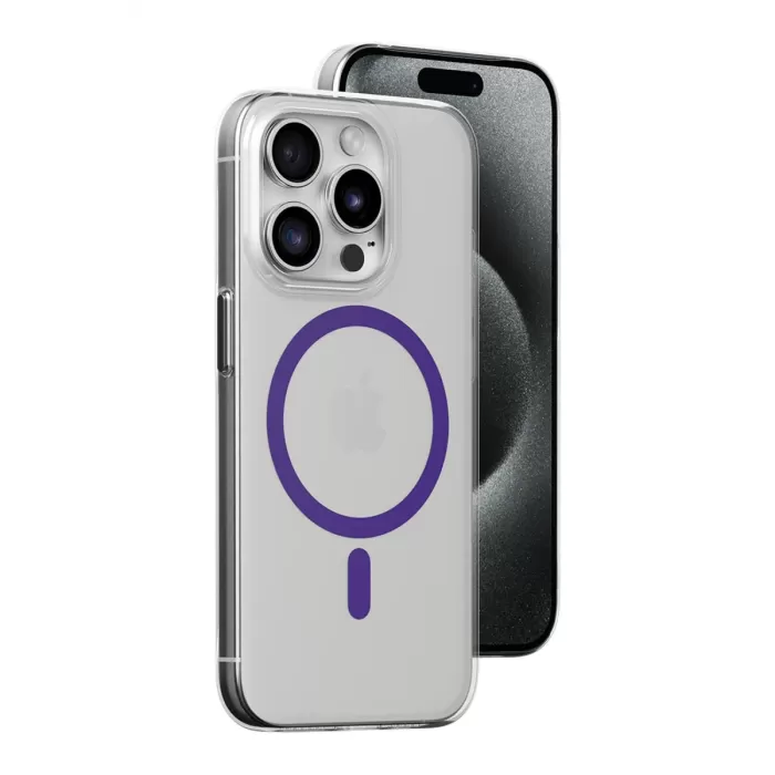 Joko iPhone 13 Pro Max Kılıf Bubble Magsafe Kapak - Mor