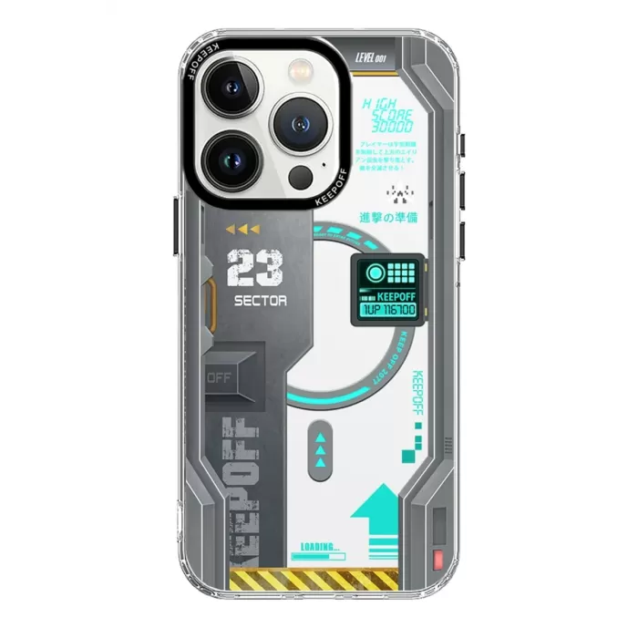 Keep Off iPhone 15 Pro Future Armor Magsafe Kapak - Advance Attack