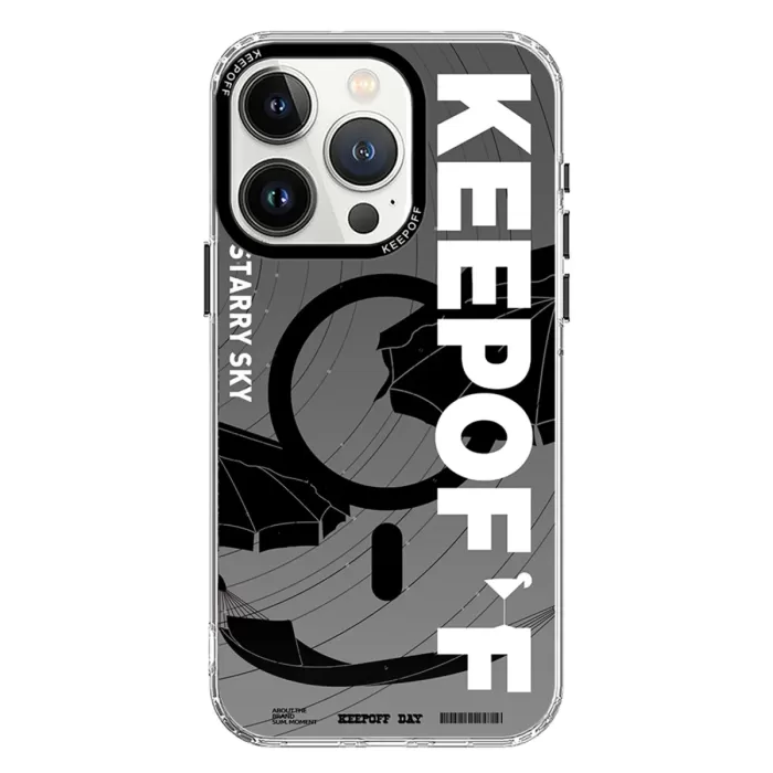 Keep Off iPhone 15 Pro Summer Travel Magsafe Kapak - Starry Night