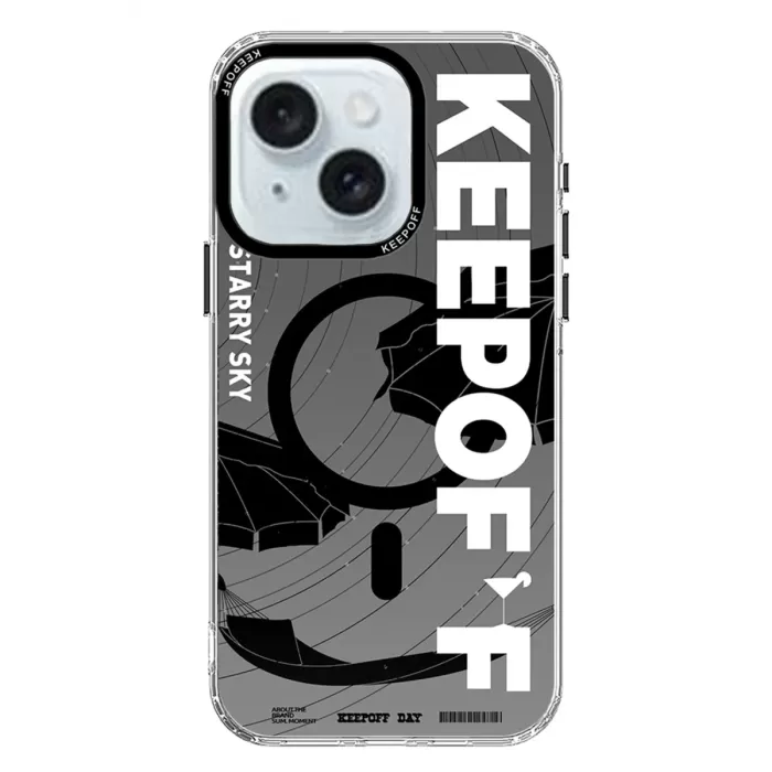 Keep Off iPhone 15 Summer Travel Magsafe Kapak - Starry Night
