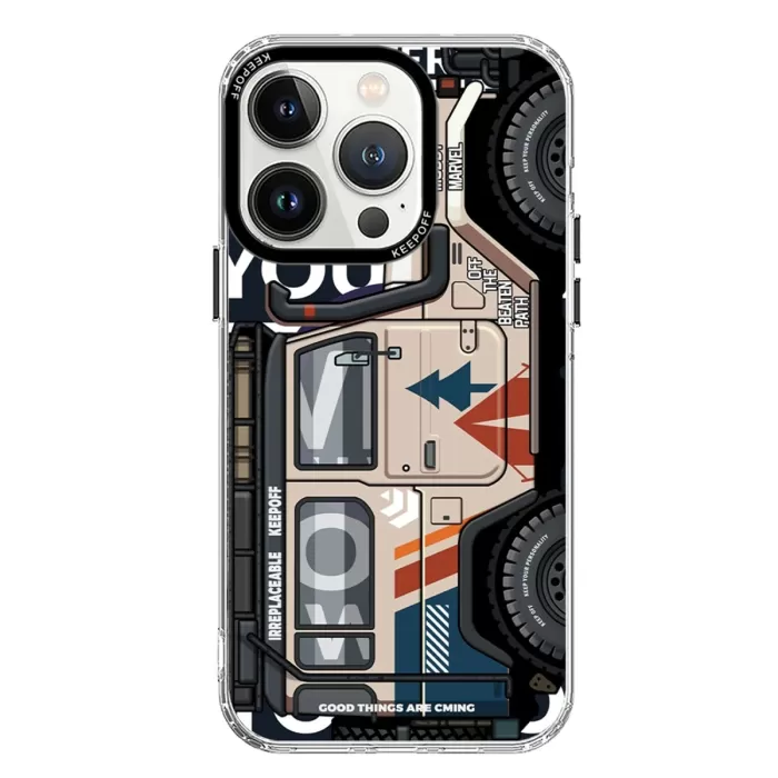 Keep Off iPhone 15 Pro Cross Country Travel Magsafe Kapak - Jungle