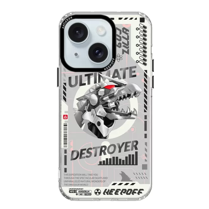 Keep Off iPhone 15 DNA Magsafe Kapak - Godzilla