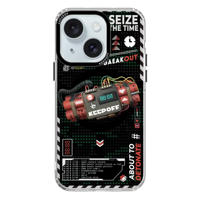 Keep Off iPhone 15 Battlefield Magsafe Kapak - Blasting