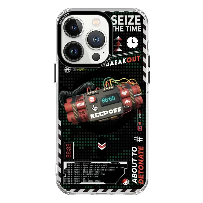 Keep Off iPhone 15 Pro Max Battlefield Magsafe Kapak - Blasting