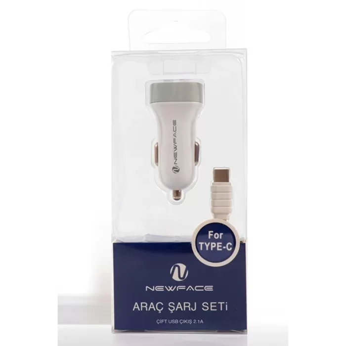 Newface C17 Type-C USB 2.1A Araç Şarjı