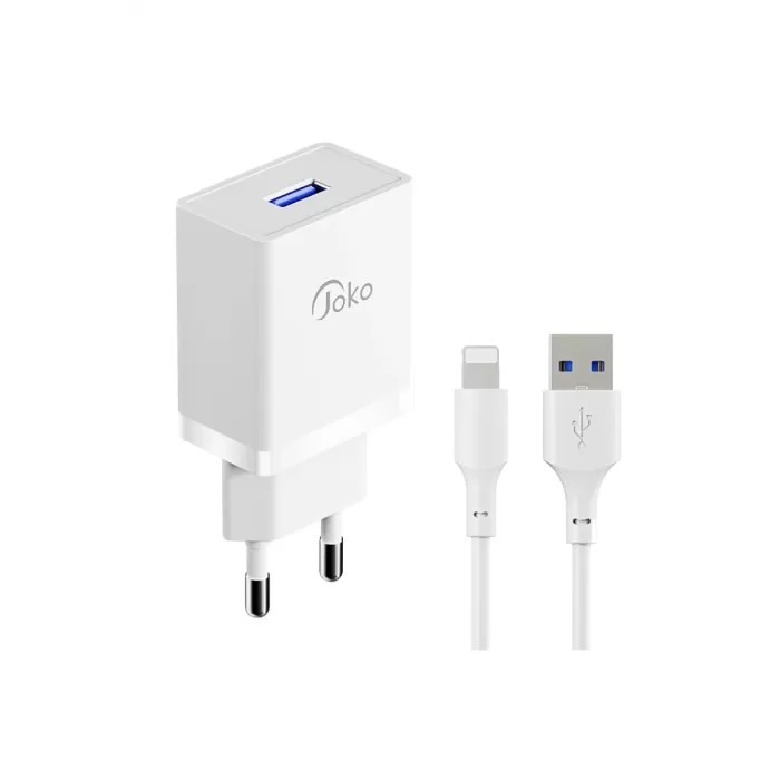 Joko JK77 12W + PX17 1M 2.4A Usb to Lightning Kablolu PD Şarj Cihazı