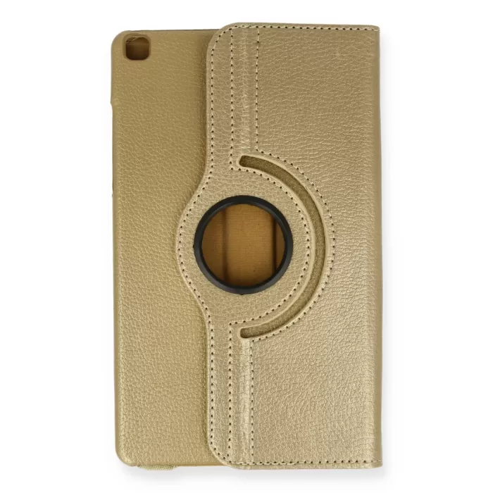 Newface Samsung Galaxy Tab A9 Kılıf 360 Tablet Deri Kılıf - Gold