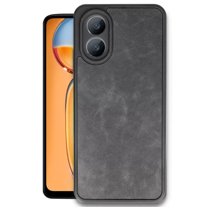 Newface Oppo A38 Kılıf Aras Deri Kapak - Siyah