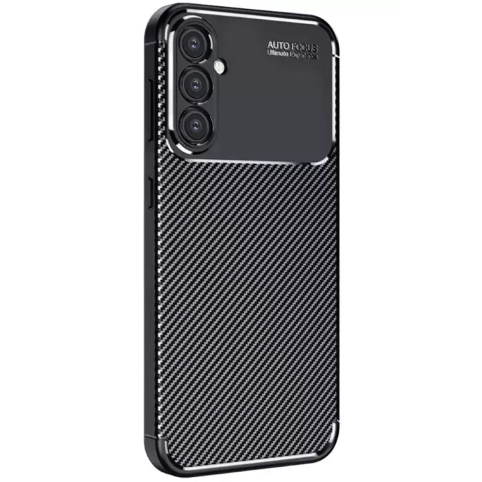 Newface Samsung Galaxy A16 5G Kılıf Auto Focus Karbon Kapak - Siyah