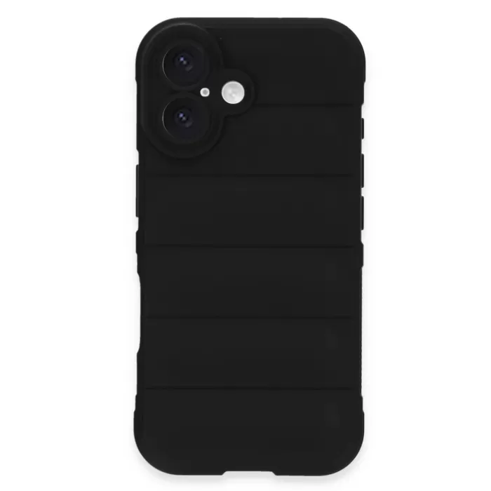 Newface iPhone 16 Kılıf Optimum Silikon - Siyah