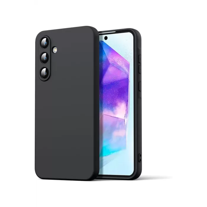Newface Samsung Galaxy A16 5G Kılıf Nano içi Kadife Silikon - Siyah