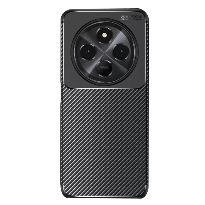 Newface Xiaomi Redmi 14C Kılıf Auto Focus Karbon Kapak - Siyah