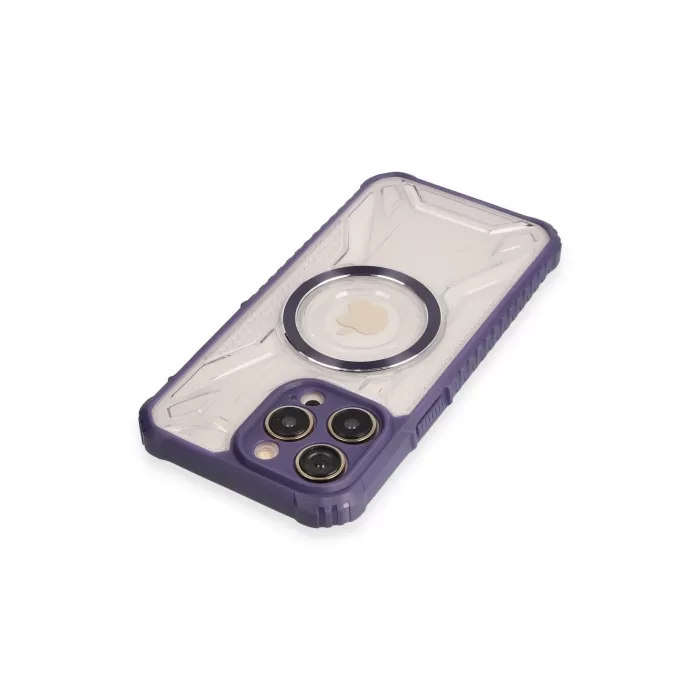  iPhone 14 Pro Max Kılıf Prag Magneticsafe Kapak - Derin Mor