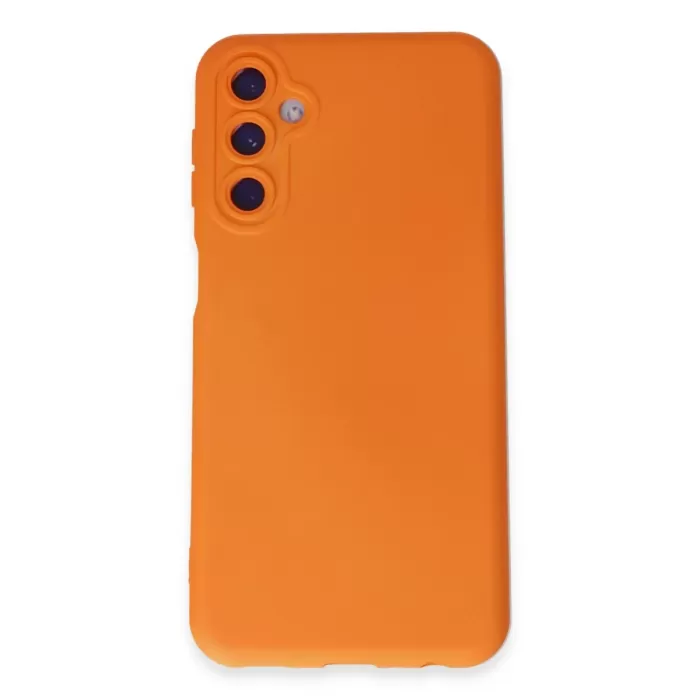  Samsung Galaxy M14 5G Kılıf Nano içi Kadife Silikon - Turuncu