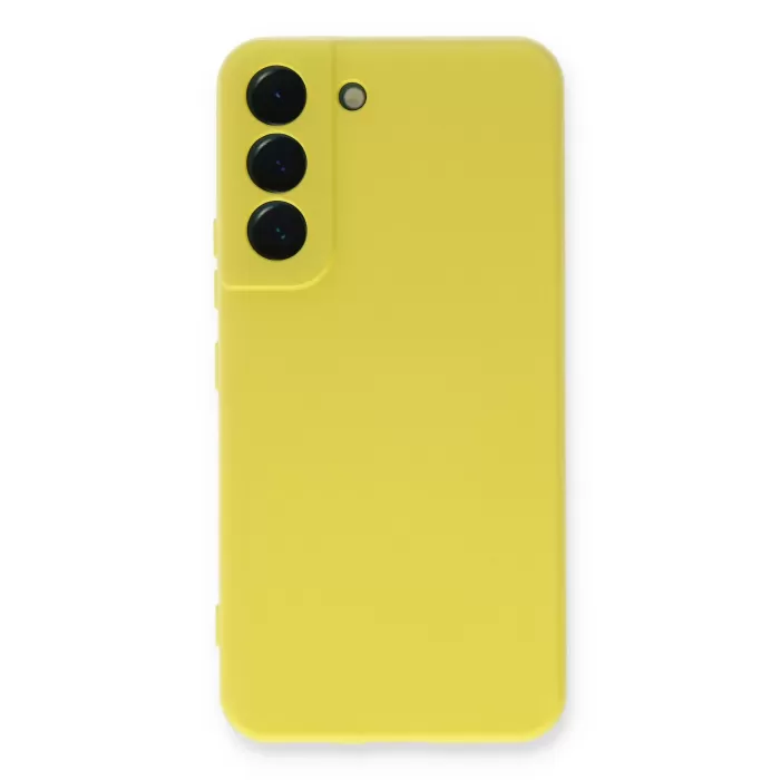  Samsung Galaxy S23 Plus Kılıf Nano içi Kadife Silikon - Sarı