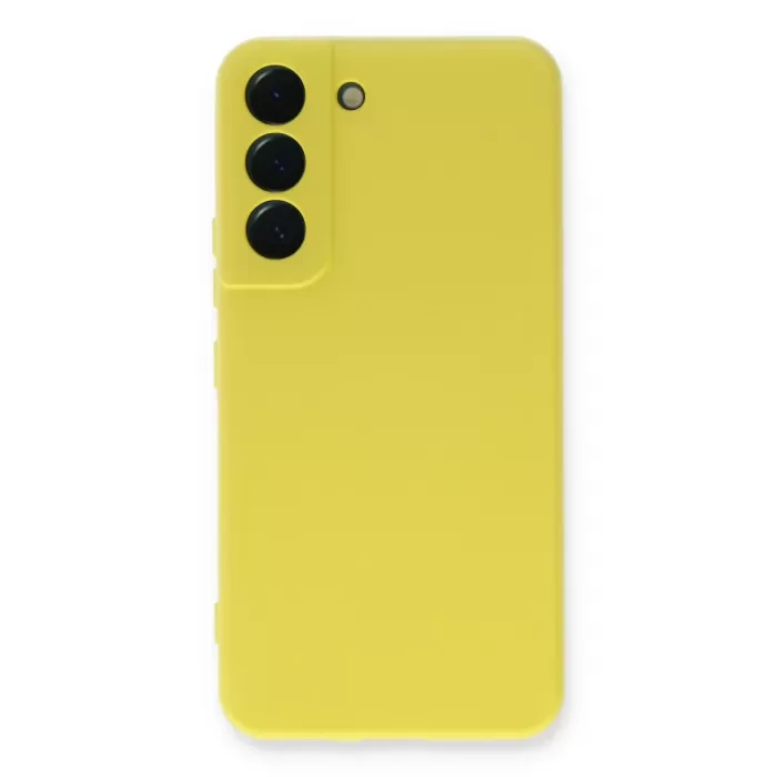  Samsung Galaxy S23 Plus Kılıf Nano içi Kadife Silikon - Sarı