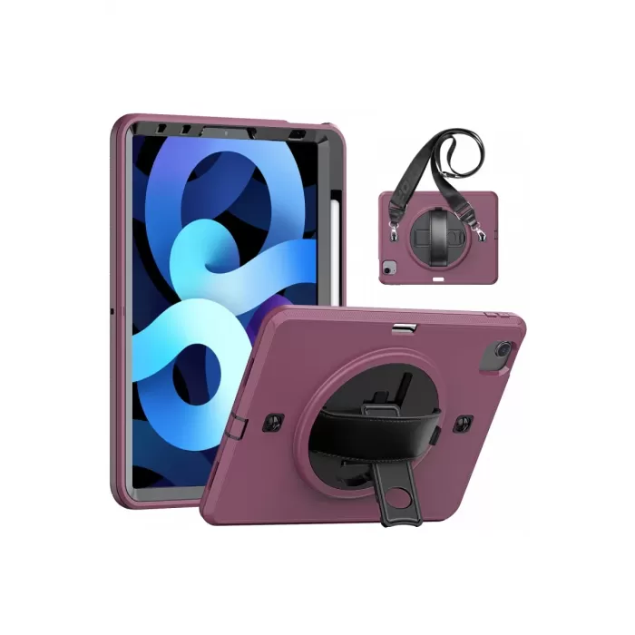  iPad Pro 11 (2020) Kılıf Strap-C Otterbox Tablet Kapak - Mürdüm