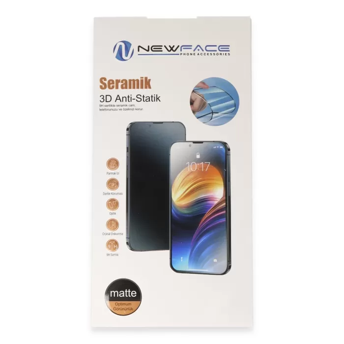  iPhone 16 Pro Max 3D Antistatik Mat Seramik Nano Ekran Koruyucu