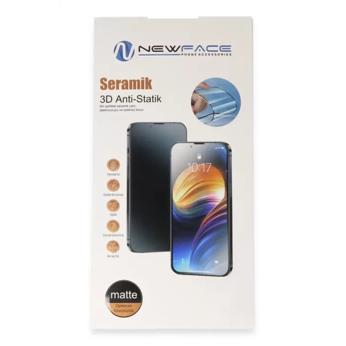  iPhone 16 Pro Max 3D Antistatik Mat Seramik Nano Ekran Koruyucu
