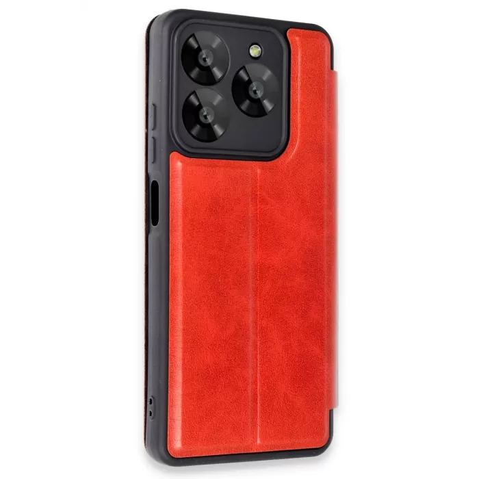 Newface General Mobile Era 50 Kılıf Flip Cover - Kırmızı