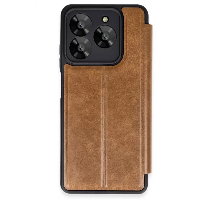 Newface General Mobile Era 50 Kılıf Flip Cover - Taba