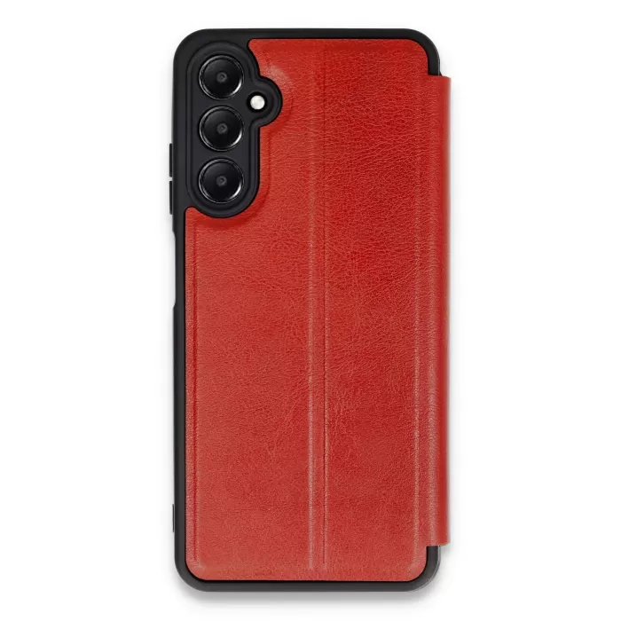 Newface Samsung Galaxy A55 5G Kılıf Flip Cover - Kırmızı