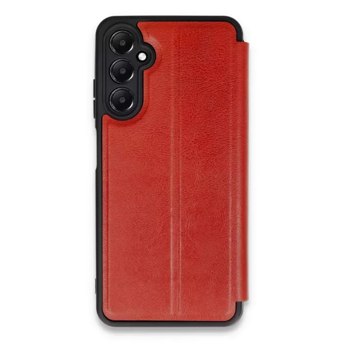 Newface Samsung Galaxy A55 5G Kılıf Flip Cover - Kırmızı