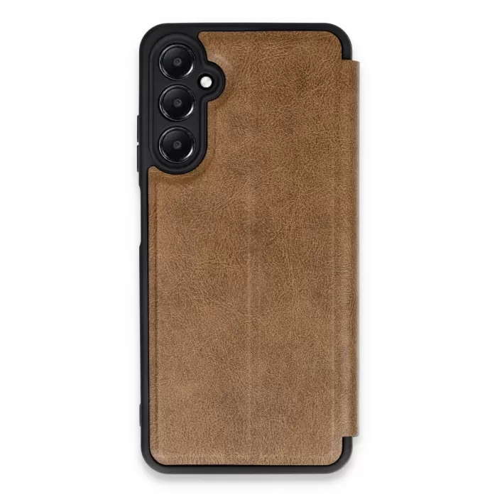 Newface Samsung Galaxy A55 5G Kılıf Flip Cover - Taba