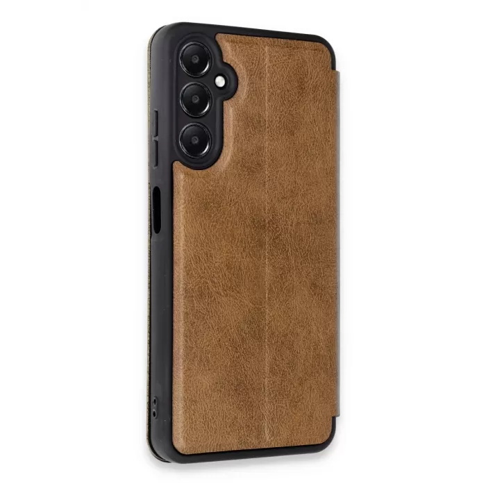 Newface Samsung Galaxy A55 5G Kılıf Flip Cover - Taba