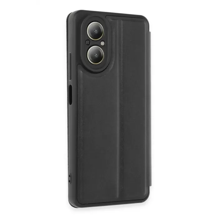 Newface Realme 12 Lite Kılıf Flip Cover - Siyah