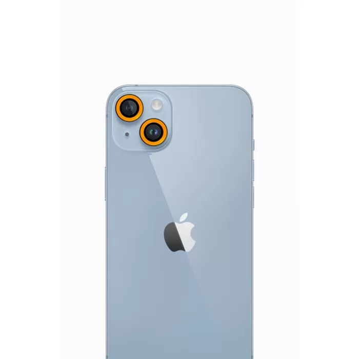   iPhone 13 Neon Fosforlu Kamera Lens - Sarı