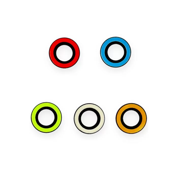   iPhone 13 Neon Fosforlu Kamera Lens - Sarı