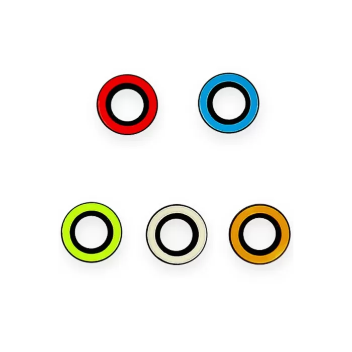   iPhone 13 Pro Max Neon Fosforlu Kamera Lens - Beyaz