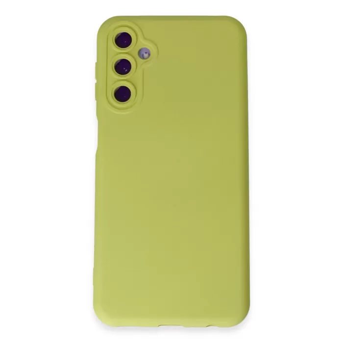    Samsung Galaxy M14 5G Kılıf Nano içi Kadife Silikon - Sarı