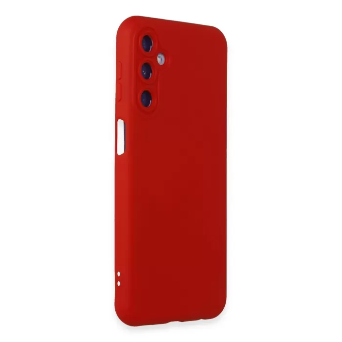    Samsung Galaxy M14 5G Kılıf Nano içi Kadife Silikon - Kırmızı