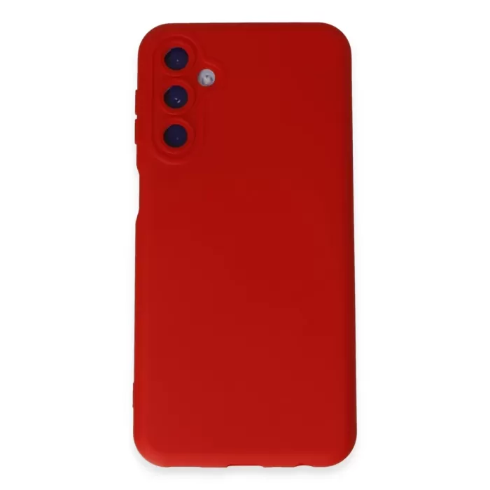    Samsung Galaxy M14 5G Kılıf Nano içi Kadife Silikon - Kırmızı