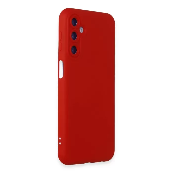    Samsung Galaxy M14 5G Kılıf Nano içi Kadife Silikon - Kırmızı