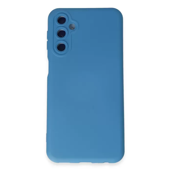    Samsung Galaxy M14 5G Kılıf Nano içi Kadife Silikon - Mavi