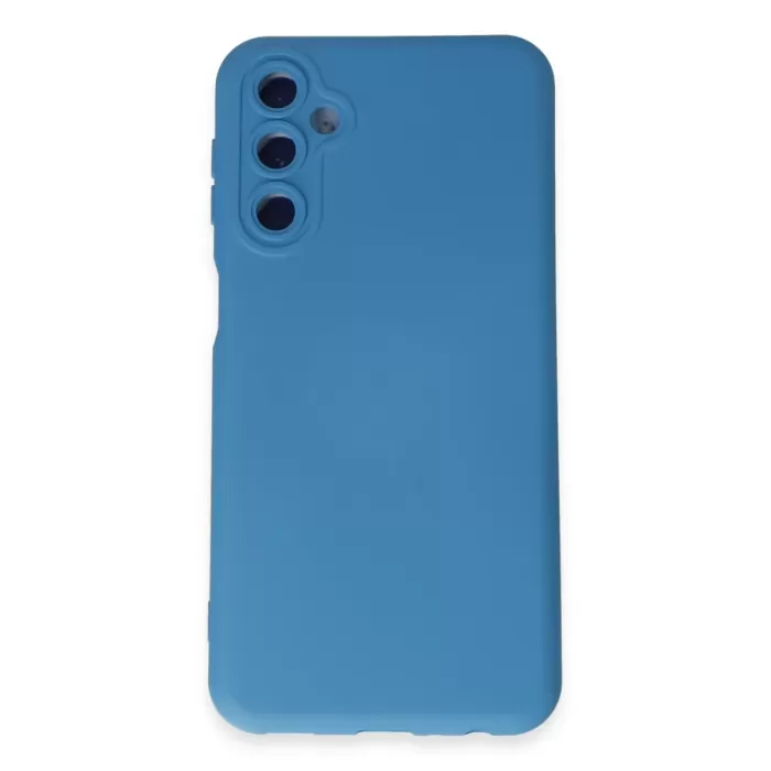    Samsung Galaxy M14 5G Kılıf Nano içi Kadife Silikon - Mavi