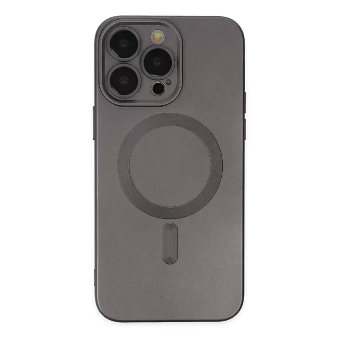    iPhone 14 Pro Kılıf Moshi Lens Magneticsafe Silikon - Füme