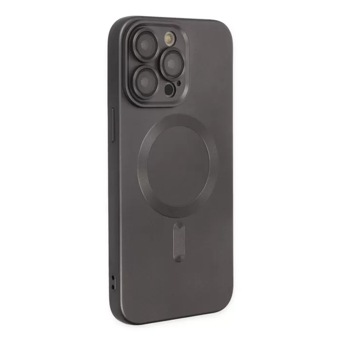    iPhone 14 Pro Kılıf Moshi Lens Magneticsafe Silikon - Füme