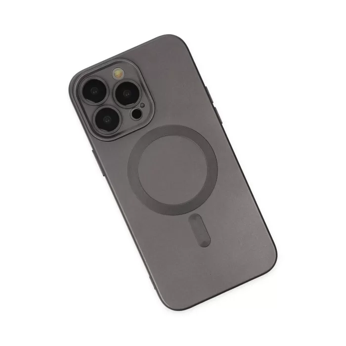    iPhone 14 Pro Kılıf Moshi Lens Magneticsafe Silikon - Füme