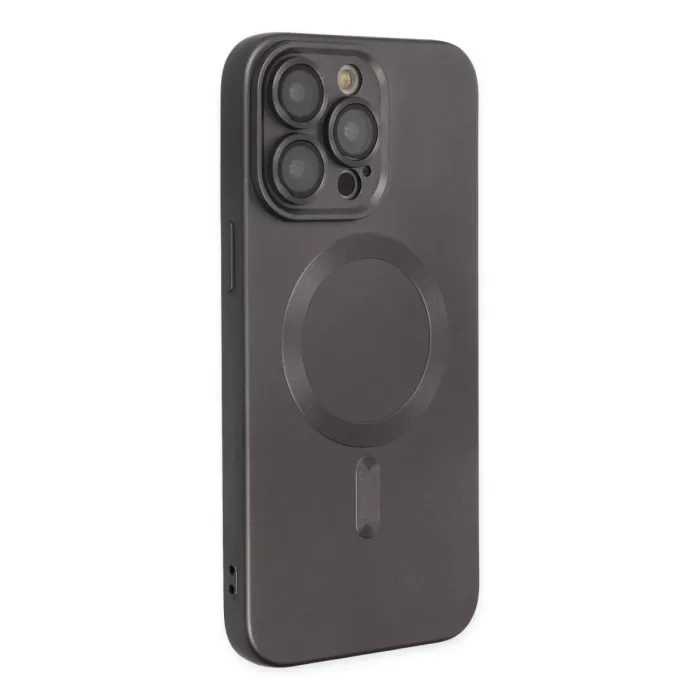    iPhone 14 Pro Kılıf Moshi Lens Magneticsafe Silikon - Füme