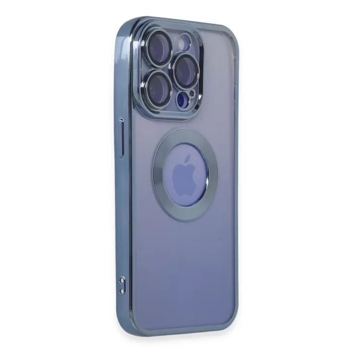    iPhone 15 Pro Max Kılıf Slot Silikon - Sierra Blue