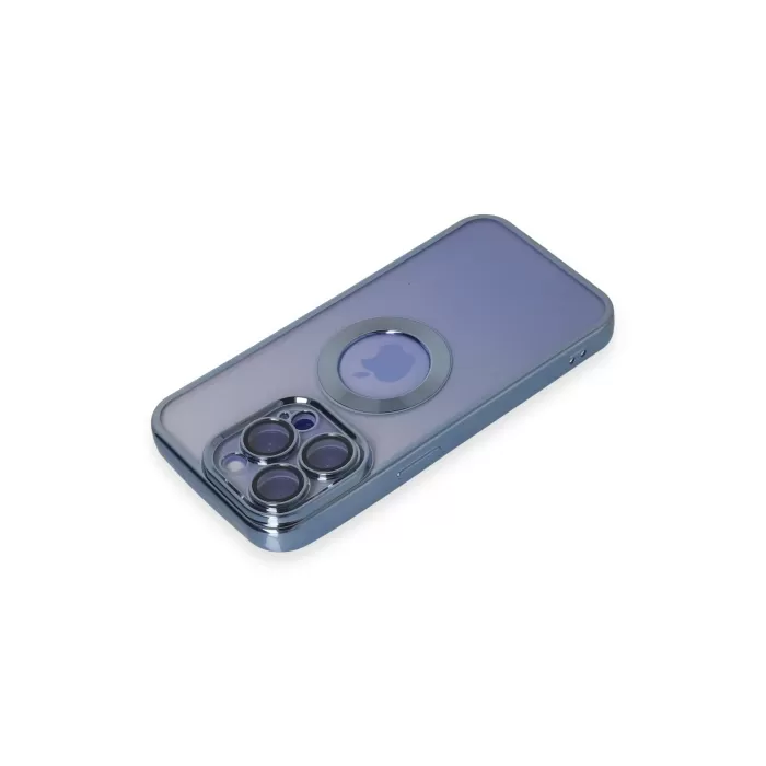    iPhone 15 Pro Max Kılıf Slot Silikon - Sierra Blue