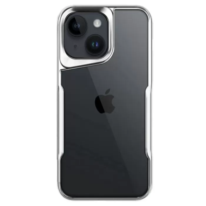 Newface iPhone 14 Kılıf Boyi Silikon Kapak - Gümüş